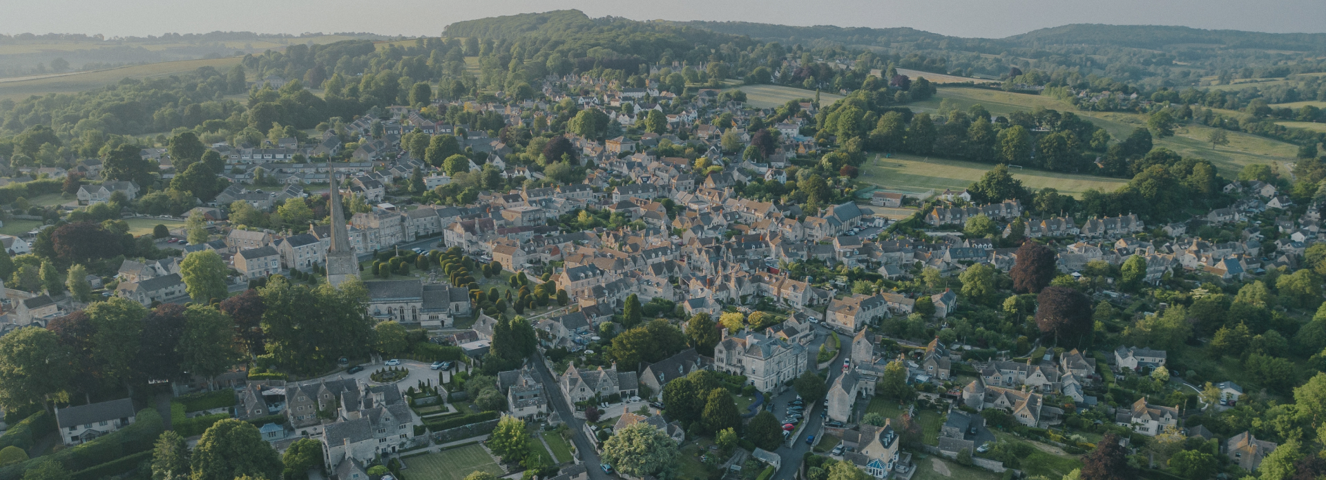 An arieal view of an established town