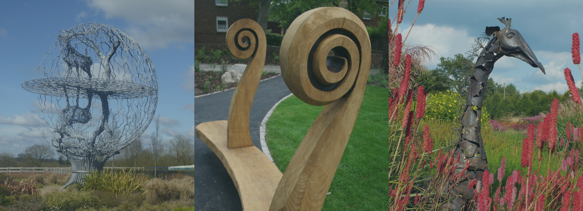3 images of different local attractions